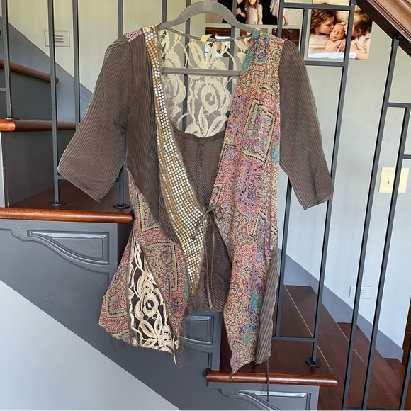 TINY by Anthropologie Several Patterns and Materials cover up size small silk - Picture 4 of 15